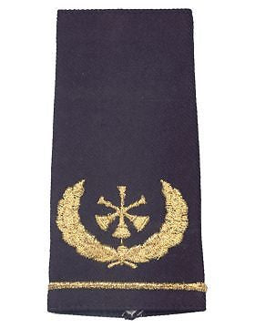USAF Shoulder Marks (AF-SM753-G) Blue with Three Bugles (Assistant Chief) (Pair)