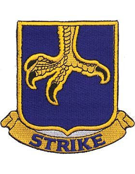 N-DUI-0502 502 Infantry "Strike" Patch with Heat Seal 3 1/2"