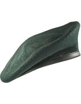 Beret (BT-E08/03) SF Green with Leather Sweatband Size 6 3/4" (Lined)
