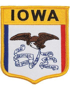 Iowa 3 3/4" Shield (N-SS-IA1) with Gold Border