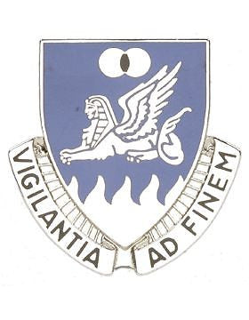 0015 Military Intelligence Unit Crest (Vigilantia Ad Finem)