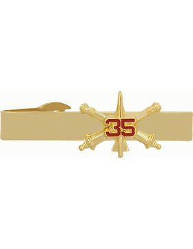 No-Shine (NS-TB-RO-ADA-035) 35th Air Defense Artillery BOS Officer Tie Bar
