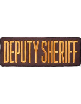 Novelty (U-N111C) Deputy Sheriff 11" Patch Gold on Brown