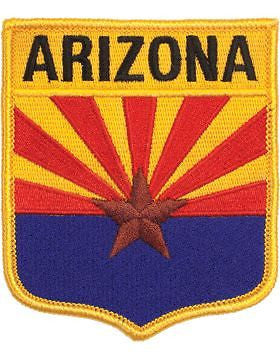 Arizona 3 3/4" Shield (N-SS-AZ1) with Gold Border