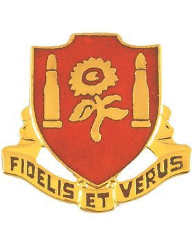 0029 Field Artillery Unit Crest (Fidelis Et Verus)