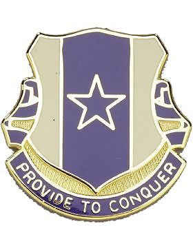 0030 Quartermaster Battalion Unit Crest (Provide To Conquer)