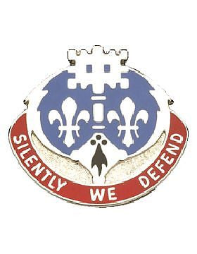 0204 Military Intelligence Bn Unit Crest (Silently We Defend)
