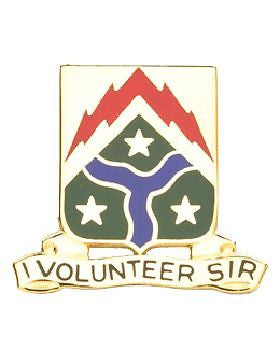 0278 Armored Cavalry Unit Crest (I Volunteer Sir)