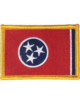 Tennessee 2" x 3" Flag (N-S-TN1) with Gold Border