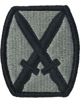 0010 Infantry (Mtn) Division ACU Patch with Fastener (PV-0010A)