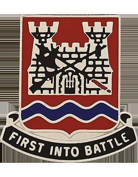 0898 Engineer Bn Unit Crest (First Into Battle)