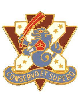 0161 Medical Bn Unit Crest (Conservo Et Supero)