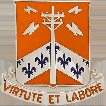 302 Signal Bn Unit Crest (Virtute Et Labore)