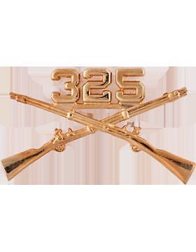 No-Shine (NS-RO-INF-325) 325th Infantry Officer Regimental BOS (Pair)