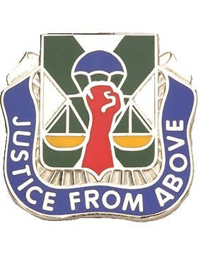 0010 Military Police Bn Unit Crest (Justice From Above)