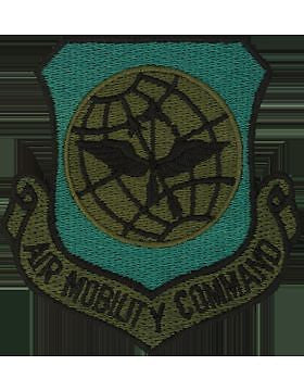 USAF Air Mobility Command Subdued Patch With Fastener