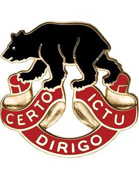 0006 Air Defense Artillery (Left) Unit Crest (Certo Dirigo Ictu)