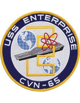 N-NY019 U.S.S. Enterprise CVN-65 Round Patch 5"