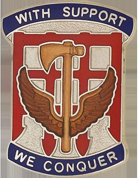 0042 Suport Group (Left) Unit Crest (With Support We Conquer)