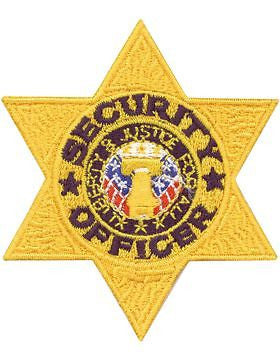 Novelty (U-N201G) Security Officer Six Point Star Gold (#111G)