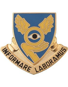 0001 Military Intelligence Bn Unit Crest (Informare Laboramus)