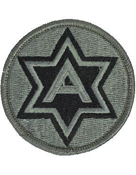 0006 Army ACU Patch with Fastener (PV-0006B)