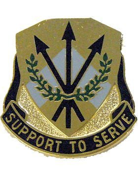 0356 Quartermaster Bn Unit Crest (Support To Serve)