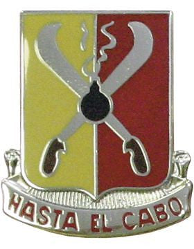 0162 Field Artillery Unit Crest (Hasta El Cabo)