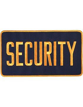 Novelty (U-N117A) Security 5" x 9" Patch Gold on Midnight Blue