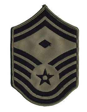 USAF Chevron (AF-C809/S) Senior Master Sergeant with Diamond ABU Small (Pair)