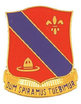 0133 Field Artillery Unit Crest (Dum Spiramus Teubimur)