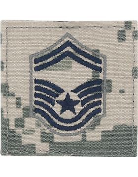 AF-SV-208 Senior Master Sergeant ACU Digital Blue Thread with Fastener