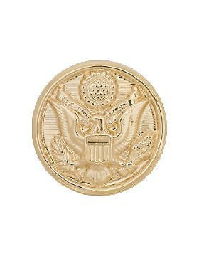 No-Shine Rank (NS-458B) 25L Regular Short Shank Button with Gold Finish