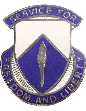0277 Quartermaster Battalion Unit Crest (Service For Freedom And Liberty)