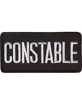 Novelty (U-N128B) Constable 2" x 4" Patch White on Black