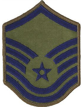 USAF Chevron (AF-C206/S) Master Sergeant Subdued Small (Pair)