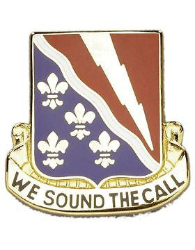 0230 Signal Bn Unit Crest (We Sound The Call)