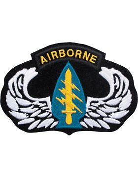 N-145 Parachutist Badge with Special Forces Patch 3" x 5"