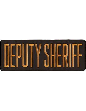 Novelty (U-N111A) Deputy Sheriff 11" Patch Gold on Black