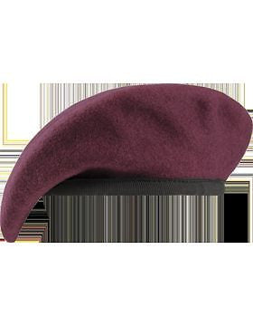 Beret (BT-S06/02) Maroon with Nylon Pre Shaped Size 6 5/8" (Unlined)