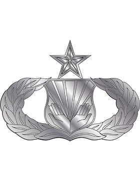 USAF Badge (AF-315B) Senior Chaplain Assistant No Shine
