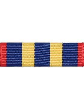 ROTC Ribbon (RC-R706) Community Service Red Blue and Yellow (L-6)