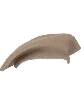 Beret (BT-C19) Ranger Tan Adjustable Beret without Pip No Sweatband