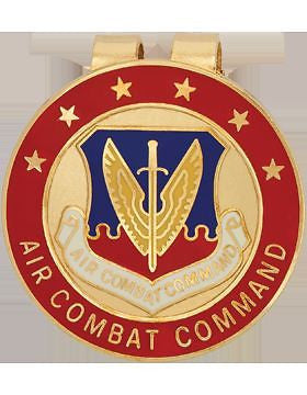 Money Clip (AF-0004B) United States Air Force Air Combat Command (Red)