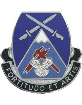 0003 Bde 10 Mountain Special Troops Bn Unit Crest (Fortitudo Et Artis)