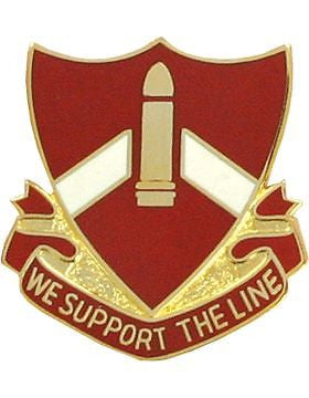 0028 Field Artillery Unit Crest (We Support The Line)