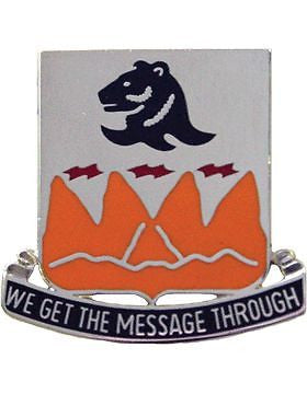 0004 Signal Bn Unit Crest (We Get The Message Through)