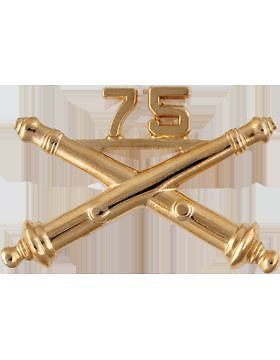 No-Shine (NS-RO-FA-075) 75th Field Artillery Officer Regimental BOS (Pair)