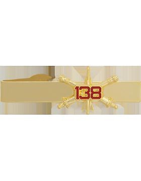 No-Shine (NS-TB-RO-ADA-138) 138th Air Defense Artillery BOS Officer Tie Bar