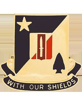 0002 Combat Arms Bn 5 Bde 1 Armor Div Unit Crest (With Our Shields)
